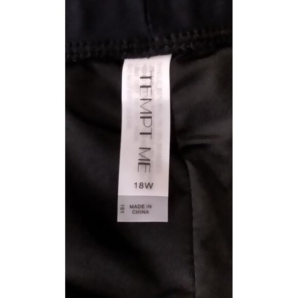 Tempt Me Bandeau 2-Piece Blouson Top High Waist Boyshorts Swimsuit Set Size 18W - Picture 12 of 14